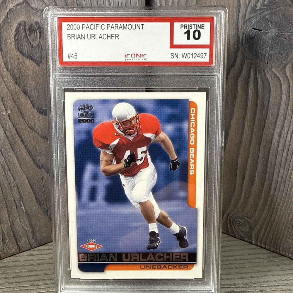 2000 Pacific Paramount Brian Urlacher NFL Chicago Bears Rookie - 10
